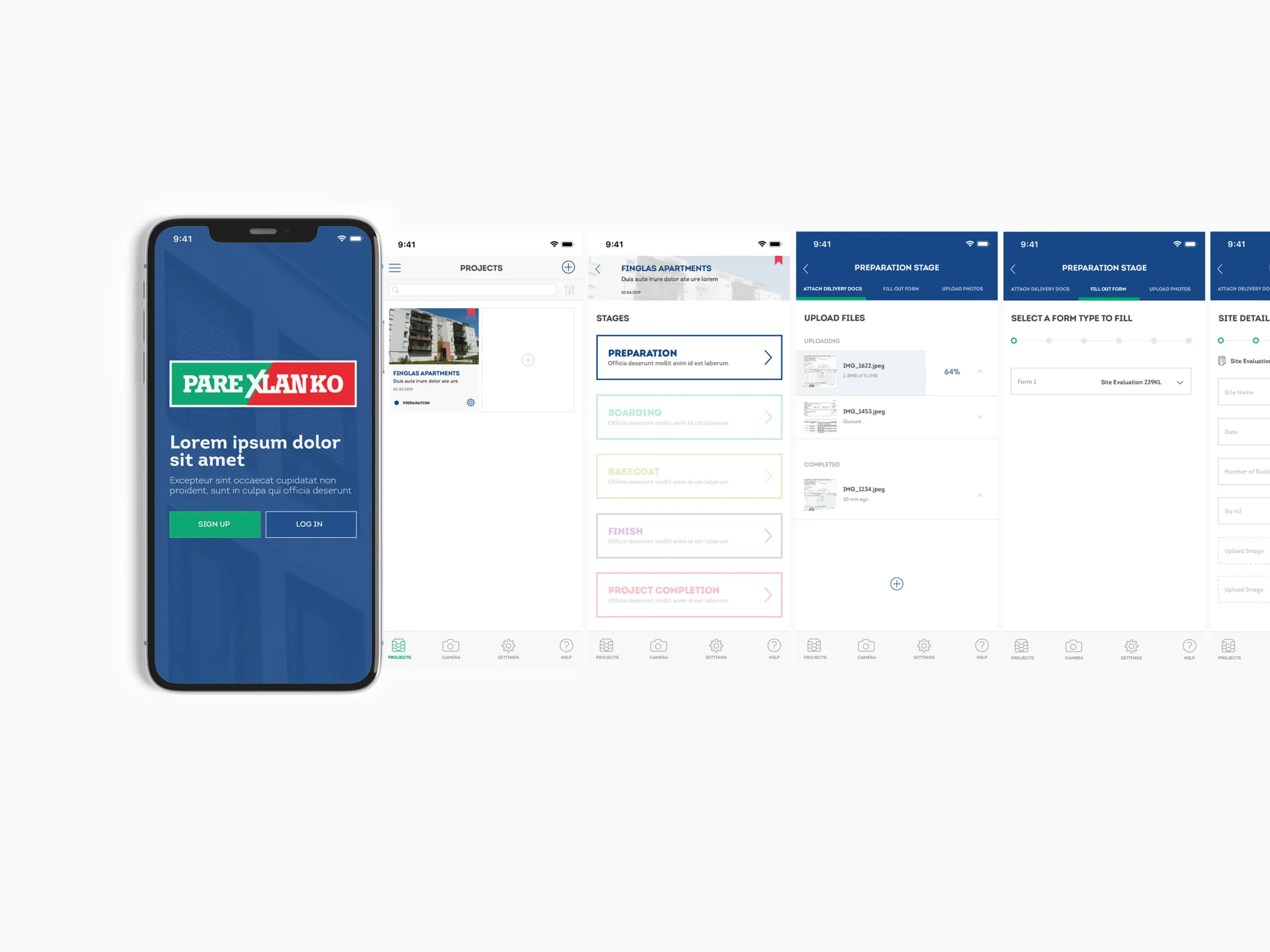 Parexlanko field workflow app